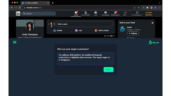 HeyAI - Chrome Extension
