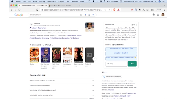 HindGPT - Chrome Extension