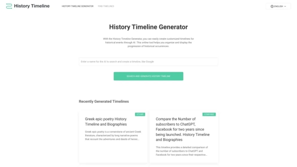 History Timeline Generator