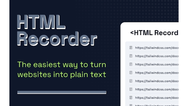 HTML Recorder - Chrome Extension