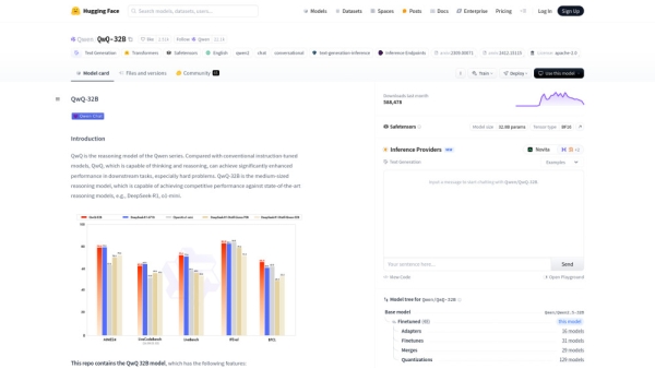 Hugging Face - Qwen/QwQ-32B