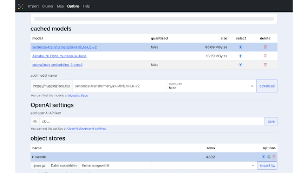 Hugging Face Text Embeddings Experiment - Chrome Extension