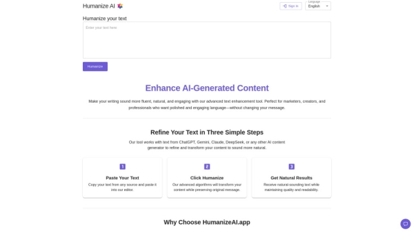 Humanize AI (HumanizeAI.app)