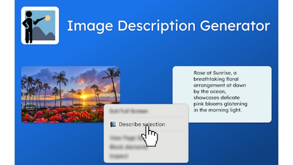 Image Description Generator - Chrome Extension
