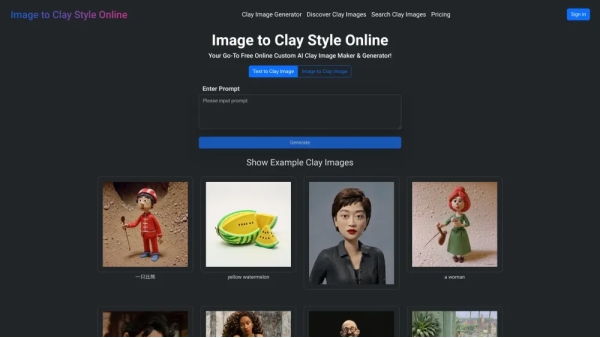 Image to Clay Style Online