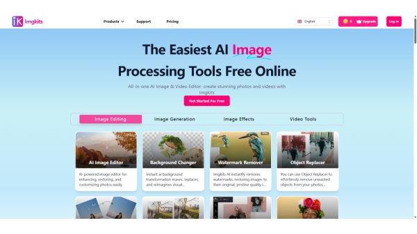 Imgkits - Top AI Image & Video Processing Tools Online