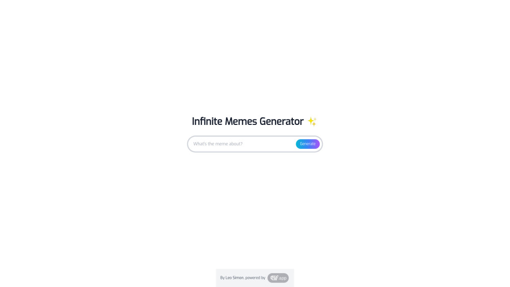 Infinite Memes Generator