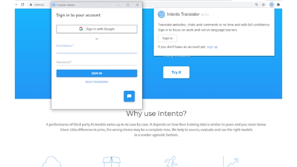 Intento MT Hub Chrome Extension - Chrome Extension