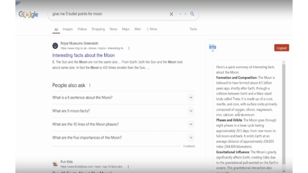 Iris AI - Chrome Extension