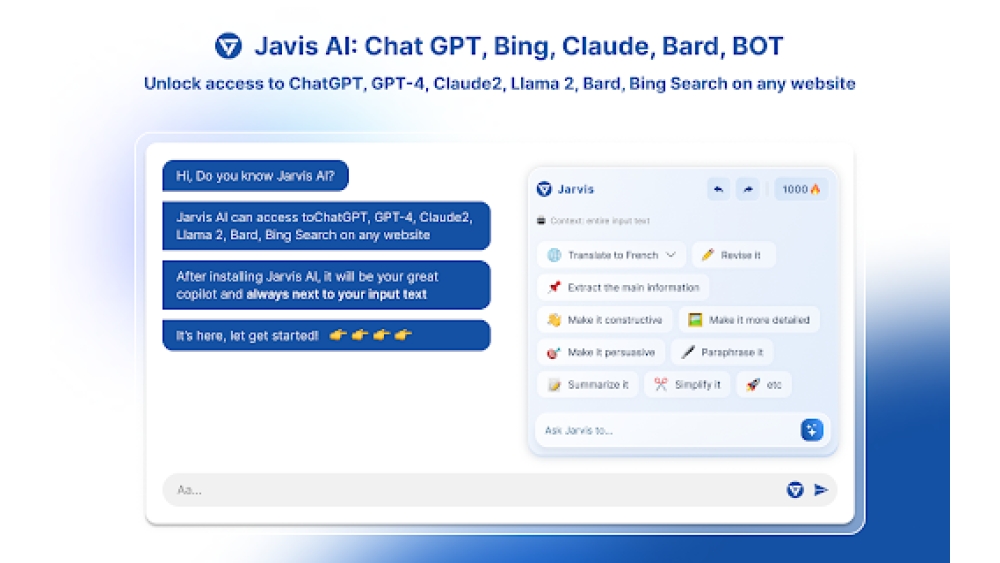 Jarvis AI Assistant - Chrome Extension