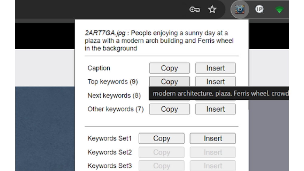 jKeywording - Chrome Extension