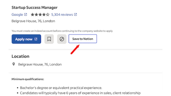 Job Application Tracker - Chrome Extension