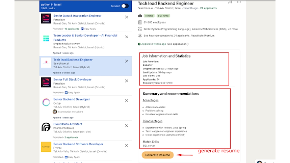 Jobee - Chrome Extension