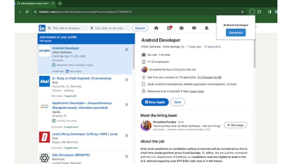JobSyncAi - Chrome Extension