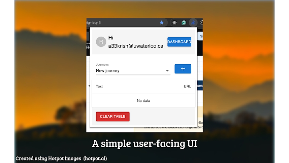 JourneyTracker - Chrome Extension