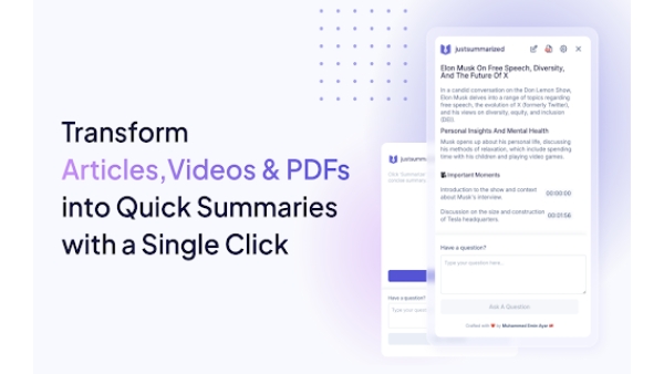 JustSummarized - Chrome Extension