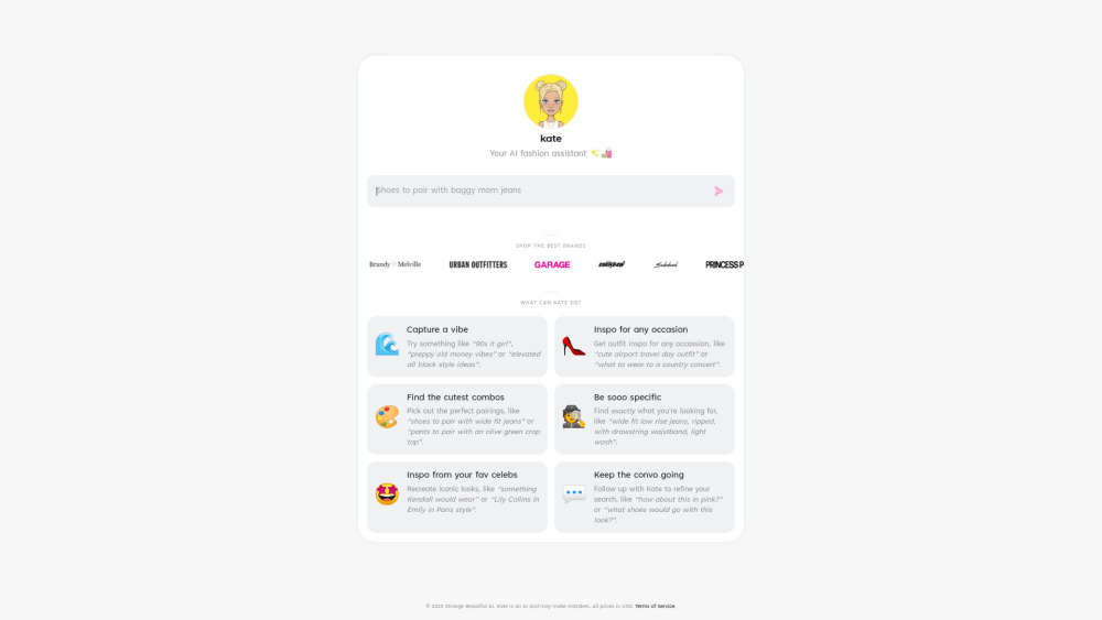 Kate AI Fashion Assistant