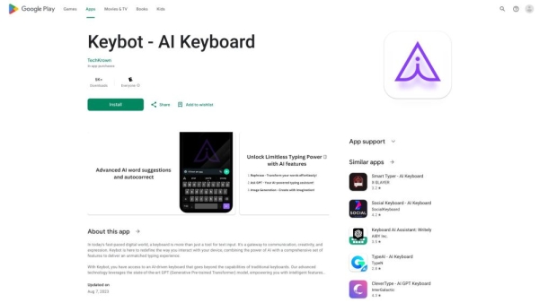 Keybot - AI, GPT type Keyboard