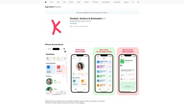 Kindest: Actions & Reminders