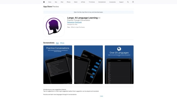 Langs: AI Language Learning