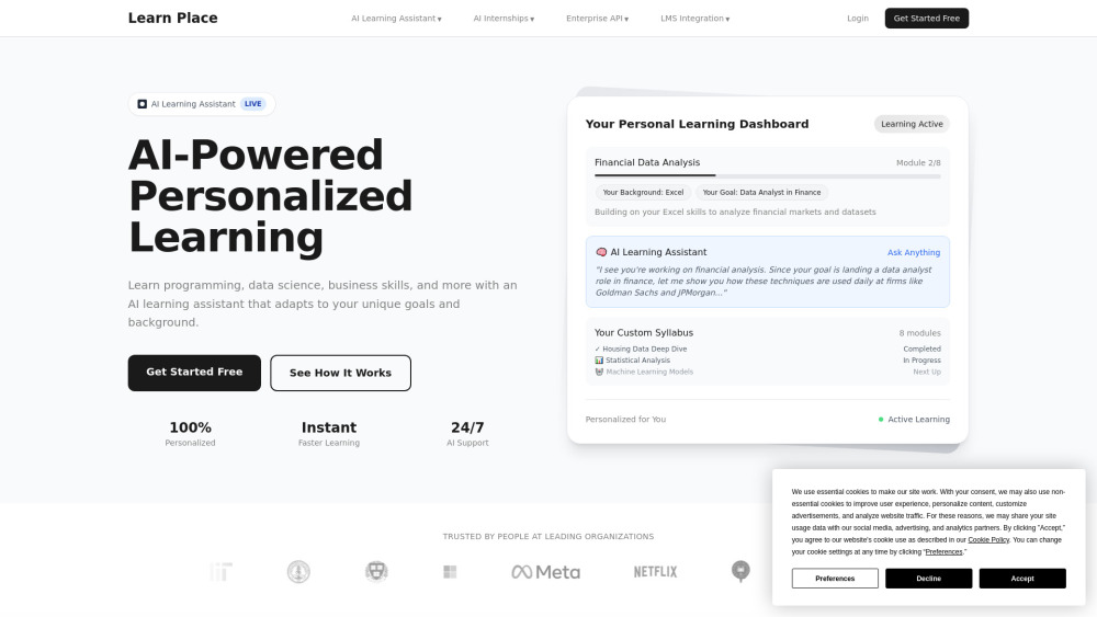 Learn Place AI-Powered Personalized Learning Assistant