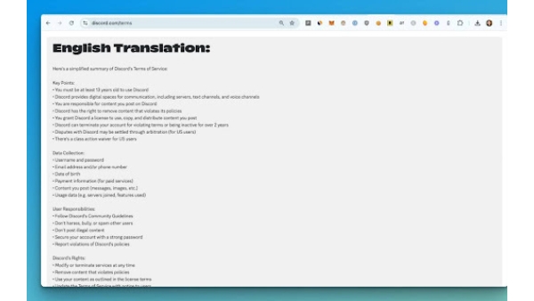 Legalese To English - Chrome Extension