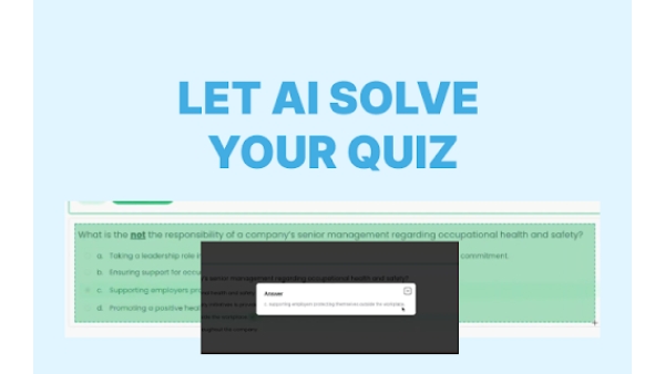 Let AI solve your quiz questions & help with your homework. - Chrome Extension