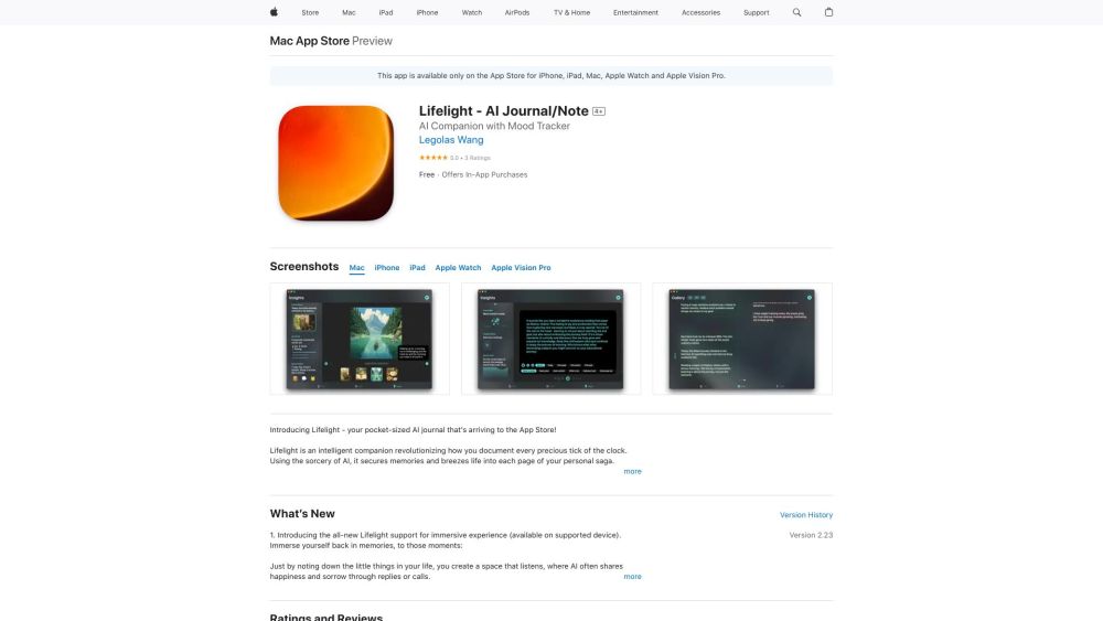 Lifelight - AI Journal