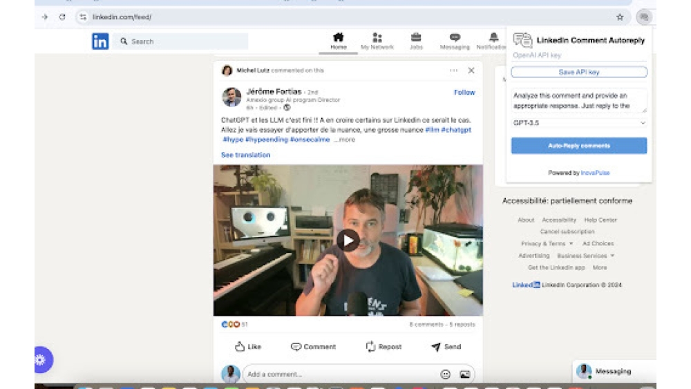 LinkedIn Comment Reply Extension - Chrome Extension