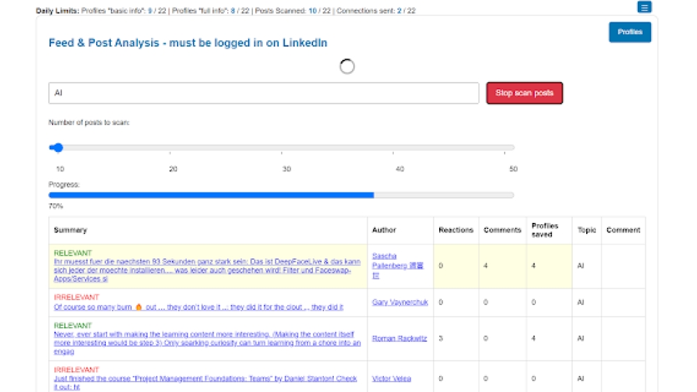 LinkedIn Helper AI - Chrome Extension