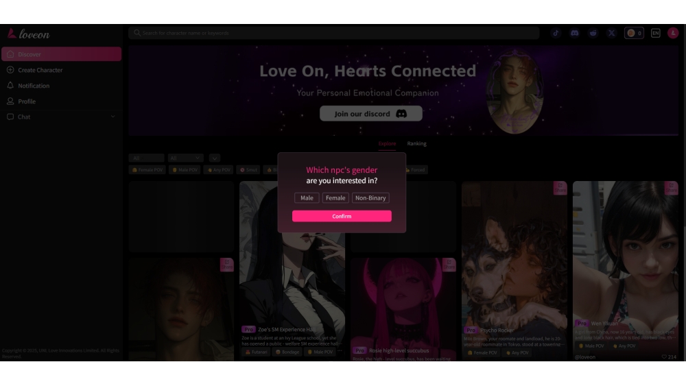 Loveon AI - Bring Your Fantasies into Real Life