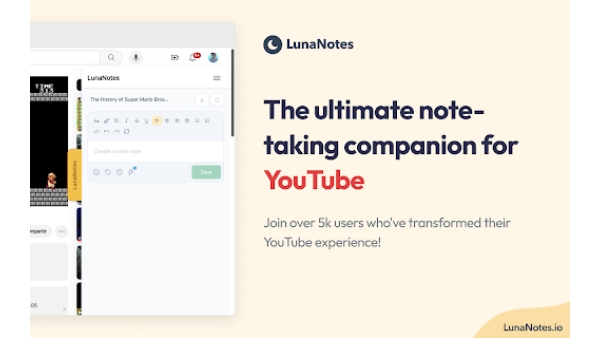 LunaNotes - Chrome Extension