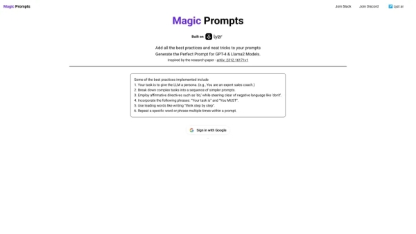 Magic Prompts