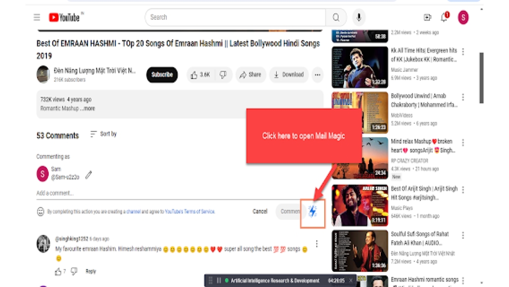 Mail Magic YouTube AI - Chrome Extension