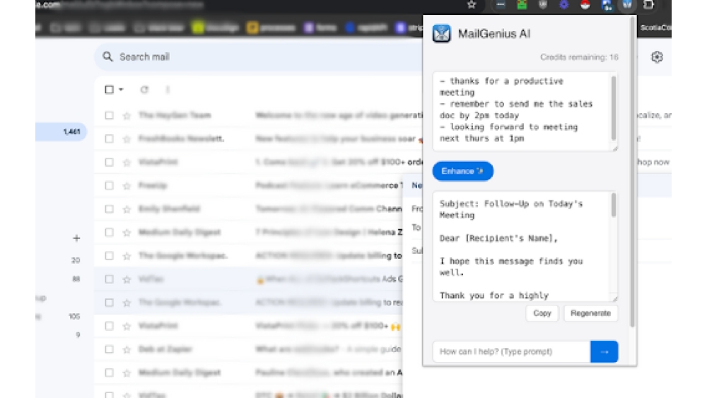 MailGenius AI - Chrome Extension