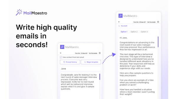 MailMaestro - Chrome Extension