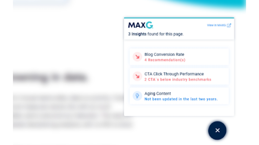 MAXG (Marketing Advisor for eXponential Growth) - Chrome Extension
