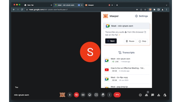 Meeper - Chrome Extension