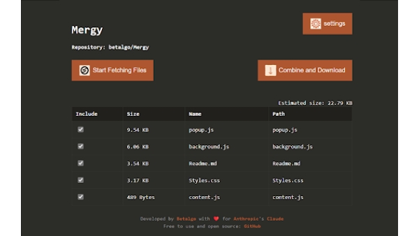 Mergy - Chrome Extension