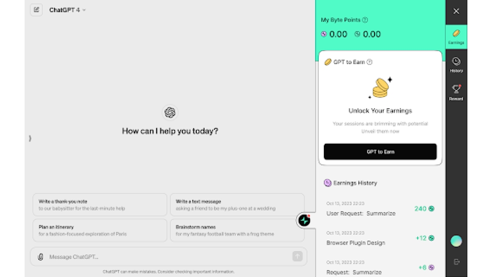 MetaMask + Chat-GPT Dataset Reward System - Chrome Extension