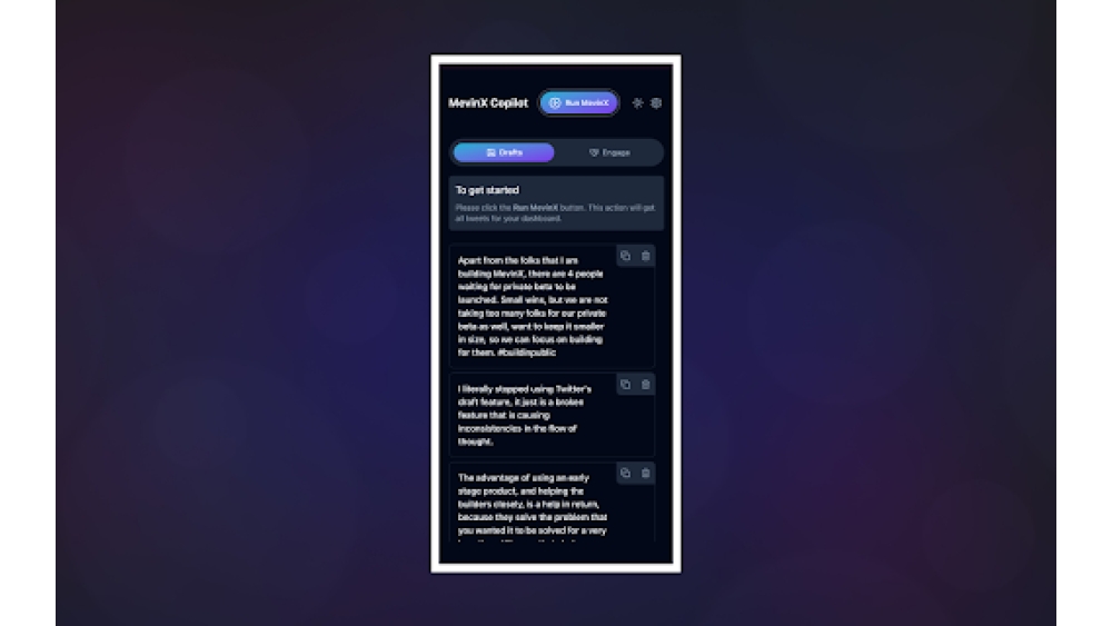 MevinX - Chrome Extension