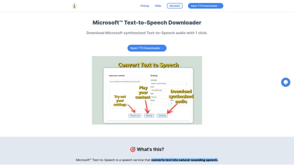 Microsoft TTS Downloader
