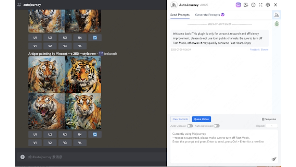 Midjourney Automation Plugin - Chrome Extension