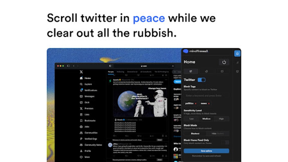 MindFirewall - Chrome Extension
