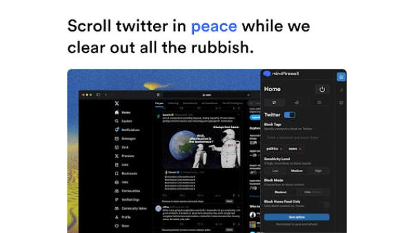 MindFirewall - Chrome Extension
