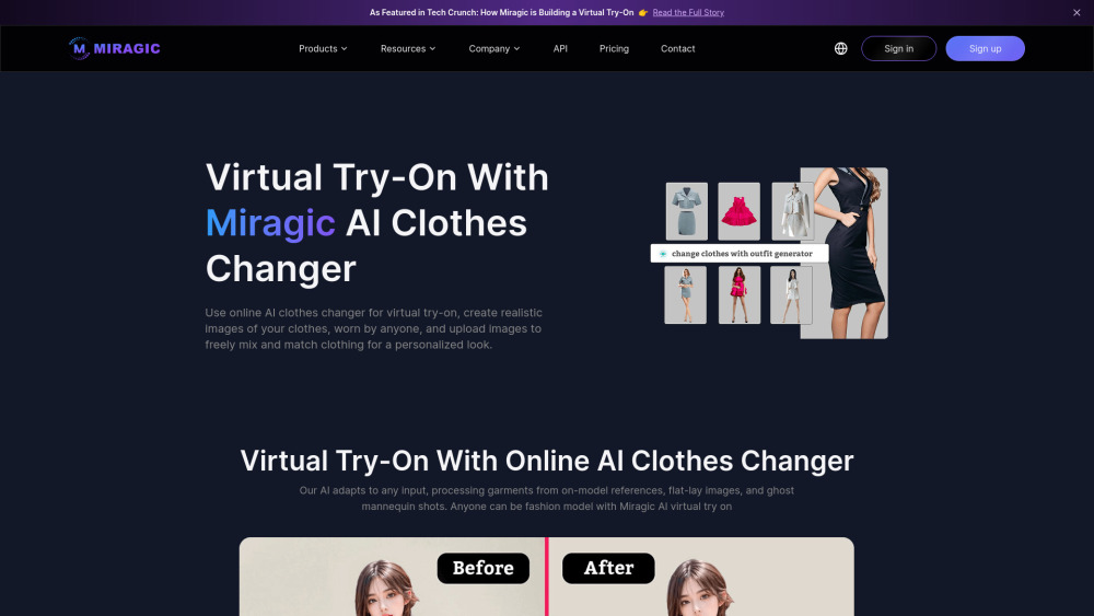 Miragic Virtual Try-on Clothes