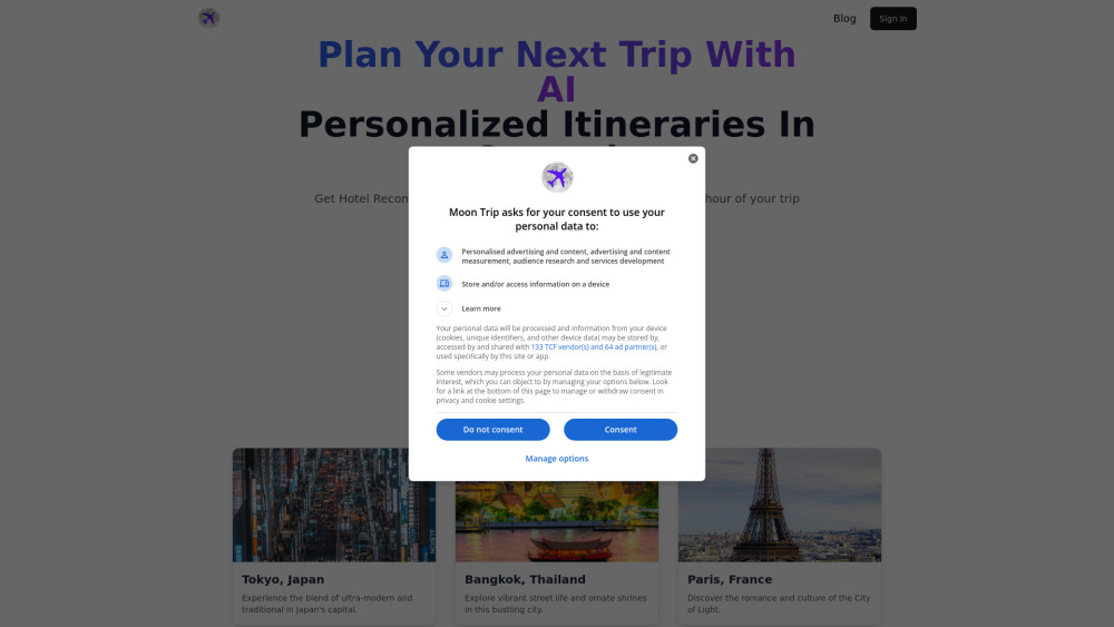 Moon Trip: AI Travel Planner