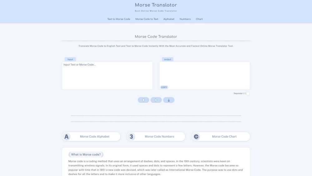 MorseTranslator.com