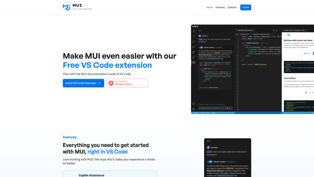 MUI VS Code Extension
