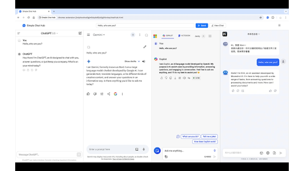Multi AI Chat - Chrome Extension